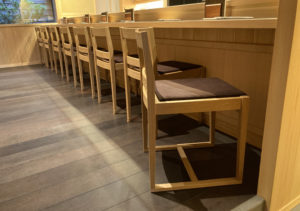 白雨｜特注家具｜鮨一誠｜橋本建築造園設計