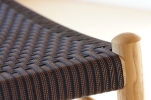 白雨｜三日月チェア｜家具｜加賀市｜真田紐