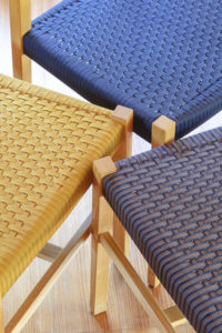 白雨｜三日月チェア｜家具｜加賀市｜真田紐