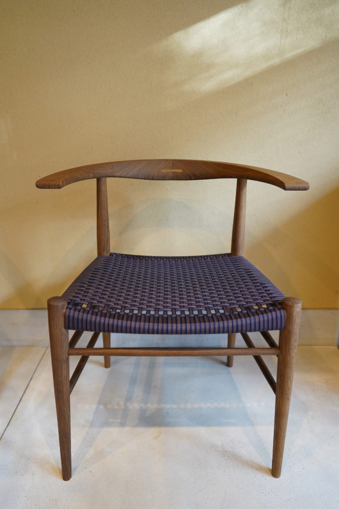 白雨｜三日月チェア｜家具｜加賀市｜真田紐｜橋本建築造園設計